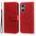 Custodia per telefono in pelle con stampa a 7 petali di fiori per vivo Y03 4G (rossa) Custodia per telefono in pelle con stampa a 7 petali di fiori per vivo Y03 4G (rossa)