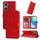 Custodia per telefono in pelle girasole goffrata per vivo Y03 4G (rossa)