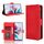 Per OPPO Reno11 F 5G / F25 Pro 5G Custodia in pelle con texture di vitello e slot per schede (Rosso)