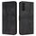 Per Samsung Galaxy S24+ 5G Custodia per telefono in pelle tinta unita triangolare (nera) Per Samsung Galaxy S24+ 5G Custodia per telefono in pelle tinta unita triangolare (nera)