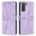Custodia per telefono in pelle tinta unita triangolare per Samsung Galaxy S22 5G (viola) Custodia per telefono in pelle tinta unita triangolare per Samsung Galaxy S22 5G (viola)