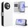 Custodia per telefono in pelle con texture diamante vivo S18e 5G (bianca)