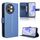 Custodia per telefono in pelle con texture diamante vivo S18e 5G (blu)