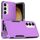 Per Samsung Galaxy S24+ 5G 2 in 1 PC + custodia per telefono TPU (viola)