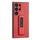 Custodia per telefono antiurto con staffa push-pull in pelle PU per Samsung Galaxy S24 Ultra 5G (rosso)