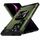 Custodia per telefono con supporto in metallo antiurto per Samsung Galaxy S24 Ultra 5G (verde oliva)
