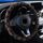 Coprivolante per auto in tessuto stampato senza fascia elastica interna, modello: fiore a cinque stelle arancione