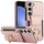Custodia per telefono con supporto ad anello per borsa elastica per Samsung Galaxy S23+ 5G (oro rosa) Custodia per telefono con supporto ad anello per borsa elastica per Samsung Galaxy S23+ 5G (oro rosa)