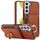 Custodia per telefono con supporto ad anello per borsa elastica per Samsung Galaxy S22+ 5G (marrone) Custodia per telefono con supporto ad anello per borsa elastica per Samsung Galaxy S22+ 5G (marrone)