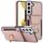 Custodia per telefono con supporto ad anello per borsa elastica per Samsung Galaxy S22+ 5G (oro rosa) Custodia per telefono con supporto ad anello per borsa elastica per Samsung Galaxy S22+ 5G (oro rosa)