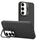 Custodia per telefono in TPU con supporto per lente radiante a nido d'ape per Samsung Galaxy S24+ 5G (nera) Custodia per telefono in TPU con supporto per lente radiante a nido d'ape per Samsung Galaxy S24+ 5G (nera)