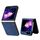 Per Samsung Galaxy Z Flip6 AZNS Custodia per telefono con sensazione di pelle in rilievo 3D (blu) Per Samsung Galaxy Z Flip6 AZNS Custodia per telefono con sensazione di pelle in rilievo 3D (blu)