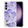 Per Samsung Galaxy S23 FE 5G Custodia per telefono in TPU con motivo dipinto colorato (fiori viola) Per Samsung Galaxy S23 FE 5G Custodia per telefono in TPU con motivo dipinto colorato (fiori viola)