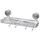 Scaffale a ventosa per bagno, senza perforazione, per bagno domestico, scaffale organizzato a parete (argento trasparente) Scaffale a ventosa per bagno, senza perforazione, per bagno domestico, scaffale organizzato a parete (argento trasparente)