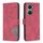 Custodia per telefono in pelle con texture romboidale con fibbia magnetica globale per vivo Y03 4G (rossa) Custodia per telefono in pelle con texture romboidale con fibbia magnetica globale per vivo Y03 4G (rossa)