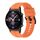 Per Honor Watch GS 4 cinturino in silicone con fibbia in acciaio inossidabile a strisce (arancione) Per Honor Watch GS 4 cinturino in silicone con fibbia in acciaio inossidabile a strisce (arancione)