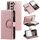 Per Samsung Galaxy S22 5G Custodia per telefono in pelle con cerniera a reticolo glitterato (oro rosa) Per Samsung Galaxy S22 5G Custodia per telefono in pelle con cerniera a reticolo glitterato (oro rosa)