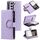 Per Samsung Galaxy S22+ 5G Custodia per telefono in pelle con cerniera a reticolo glitterato (viola) Per Samsung Galaxy S22+ 5G Custodia per telefono in pelle con cerniera a reticolo glitterato (viola)