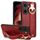 Custodia per cellulare con retro in pelle e cinturino per vivo iQOO Neo9 Pro (rosso) Custodia per cellulare con retro in pelle e cinturino per vivo iQOO Neo9 Pro (rosso)