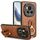 Custodia per telefono posteriore in pelle con cinturino per Honor Magic6 Pro (marrone) Custodia per telefono posteriore in pelle con cinturino per Honor Magic6 Pro (marrone)