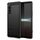 Custodia per telefono TPU in fibra di carbonio con texture spazzolata per Sony Xperia 5 IV (nera)