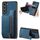 Custodia per telefono posteriore con cerniera in pelle retrò per Samsung Galaxy S23+ 5G (blu) Custodia per telefono posteriore con cerniera in pelle retrò per Samsung Galaxy S23+ 5G (blu)