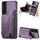 Custodia per telefono posteriore con cerniera in pelle retrò per Samsung Galaxy S22+ 5G (viola) Custodia per telefono posteriore con cerniera in pelle retrò per Samsung Galaxy S22+ 5G (viola)
