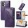 Custodia per telefono in pelle con motivo floreale in rilievo Mandala per vivo S18 Pro (viola) Custodia per telefono in pelle con motivo floreale in rilievo Mandala per vivo S18 Pro (viola)