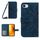 Per iPhone SE 2024 Skin Feel Custodia per telefono in pelle con motivo Sun Flower goffrato con cordino (blu inchiostro) Per iPhone SE 2024 Skin Feel Custodia per telefono in pelle con motivo Sun Flower goffrato con cordino (blu inchiostro)