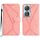 Custodia per telefono in pelle goffrata con cuciture intelligenti per Honor 90 (rosa) Custodia per telefono in pelle goffrata con cuciture intelligenti per Honor 90 (rosa)