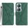 Custodia per telefono in pelle goffrata con cuciture intelligenti per Honor 90 (verde) Custodia per telefono in pelle goffrata con cuciture intelligenti per Honor 90 (verde)