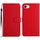 Custodia per telefono in pelle con struttura a griglia rombica per iPhone SE 2024 (rossa) Custodia per telefono in pelle con struttura a griglia rombica per iPhone SE 2024 (rossa)