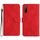 Custodia per telefono in pelle goffrata con cuciture per Sony Xperia 10 VI (rossa) Custodia per telefono in pelle goffrata con cuciture per Sony Xperia 10 VI (rossa)