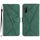 Custodia per telefono in pelle goffrata con cuciture per Sony Xperia 10 VI (verde) Custodia per telefono in pelle goffrata con cuciture per Sony Xperia 10 VI (verde)