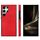 Custodia per telefono con slot per schede in pelle Litchi per Samsung Galaxy S24 Ultra 5G (rosso)