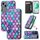 Per vivo S18 CaseNeo Custodia per telefono in pelle magnetica colorata (squame viola) Per vivo S18 CaseNeo Custodia per telefono in pelle magnetica colorata (squame viola)
