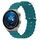 Per Huawei Watch GT3 Pro 46mm 22mm Cinturino in silicone a tinta unita stile oceano (verde) Per Huawei Watch GT3 Pro 46mm 22mm Cinturino in silicone a tinta unita stile oceano (verde)