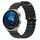Per Huawei Watch GT3 Pro 46mm 22mm Cinturino in silicone a tinta unita stile oceano (nero) Per Huawei Watch GT3 Pro 46mm 22mm Cinturino in silicone a tinta unita stile oceano (nero)
