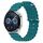 Per Huawei Watch GT3 46mm 22mm Cinturino in silicone a tinta unita stile oceano (verde) Per Huawei Watch GT3 46mm 22mm Cinturino in silicone a tinta unita stile oceano (verde)