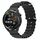 Per Huawei Watch GT Runner 22mm Cinturino in silicone a tinta unita stile oceano (nero) Per Huawei Watch GT Runner 22mm Cinturino in silicone a tinta unita stile oceano (nero)