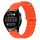 Per Huawei Watch 3 22mm Cinturino in silicone a tinta unita stile oceano (arancione) Per Huawei Watch 3 22mm Cinturino in silicone a tinta unita stile oceano (arancione)
