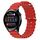 Per Huawei Watch 3 22mm Cinturino in silicone a tinta unita stile oceano (rosso) Per Huawei Watch 3 22mm Cinturino in silicone a tinta unita stile oceano (rosso)