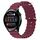 Per Huawei Watch 3 22mm Cinturino in silicone a tinta unita stile oceano (rosso vino) Per Huawei Watch 3 22mm Cinturino in silicone a tinta unita stile oceano (rosso vino)