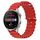 Per Huawei Watch 3 Pro 22mm Cinturino in silicone a tinta unita stile oceano (rosso) Per Huawei Watch 3 Pro 22mm Cinturino in silicone a tinta unita stile oceano (rosso)