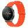 Per Huawei GT2 Pro 22mm Cinturino in silicone a tinta unita stile oceano (arancione) Per Huawei GT2 Pro 22mm Cinturino in silicone a tinta unita stile oceano (arancione)