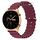 Cinturino per orologio For Honor Watch GS 3 22mm in silicone a tinta unita stile oceano (rosso vino) Cinturino per orologio For Honor Watch GS 3 22mm in silicone a tinta unita stile oceano (rosso vino)