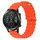 For Honor Magic Watch 2 46mm 22mm Cinturino in silicone a tinta unita stile oceano (arancione)