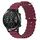 For Honor Magic Watch 2 46mm 22mm Cinturino in silicone a tinta unita stile oceano (rosso vino)