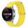 Per Huawei Watch 3 Pro Nuovo cinturino per orologio in silicone a tinta unita da 22 mm (giallo)