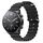 Per Xiaomi MI Watch S1 22mm Cinturino in silicone a tinta unita stile oceano (nero) Per Xiaomi MI Watch S1 22mm Cinturino in silicone a tinta unita stile oceano (nero)